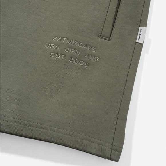 Saturdays NYC Austin International Sweat Short in
Agave - Picture 3 of 3